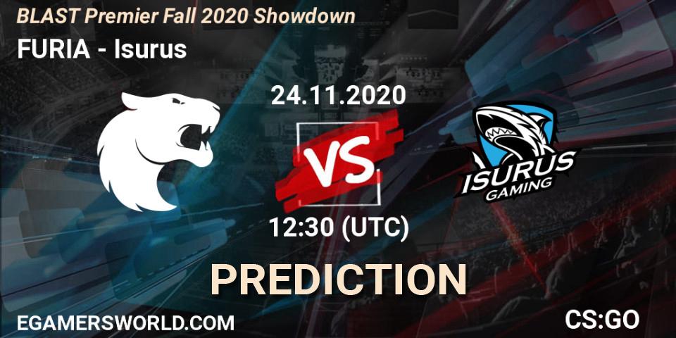 Pronóstico FURIA - Isurus. 24.11.2020 at 18:30, Counter-Strike (CS2), BLAST Premier Fall 2020 Showdown