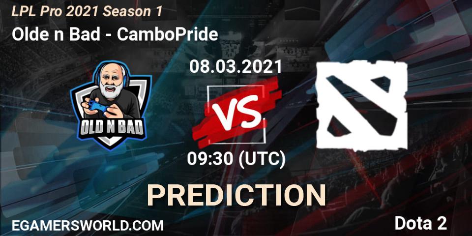 Pronóstico Olde n Bad - CamboPride. 08.03.2021 at 09:28, Dota 2, LPL Pro 2021 Season 1