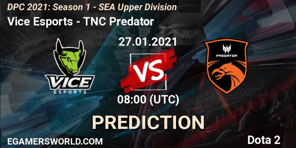 Pronóstico Vice Esports - TNC Predator. 27.01.2021 at 08:03, Dota 2, DPC 2021: Season 1 - SEA Upper Division
