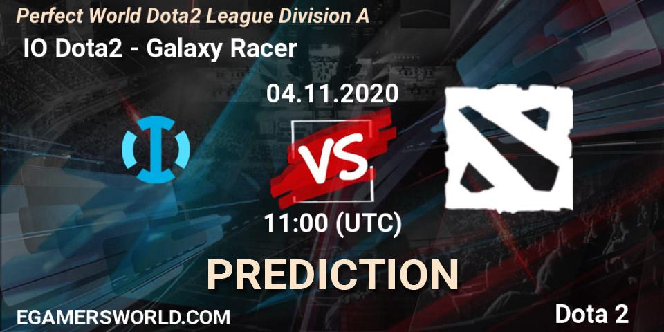 Pronóstico IO Dota2 - Galaxy Racer. 04.11.2020 at 11:10, Dota 2, Perfect World Dota2 League Division A