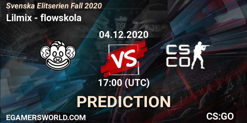 Pronóstico Lilmix - flowskola. 04.12.2020 at 17:00, Counter-Strike (CS2), Svenska Elitserien Fall 2020