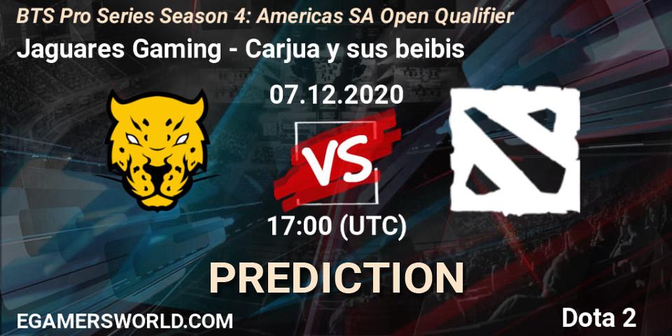 Pronóstico Jaguares Gaming - Carjua y sus beibis. 07.12.2020 at 17:09, Dota 2, BTS Pro Series Season 4: Americas SA Open Qualifier