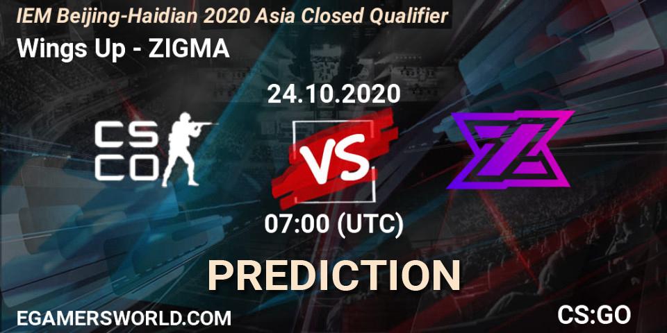 Pronóstico Wings Up - ZIGMA. 24.10.2020 at 07:00, Counter-Strike (CS2), IEM Beijing-Haidian 2020 Asia Closed Qualifier