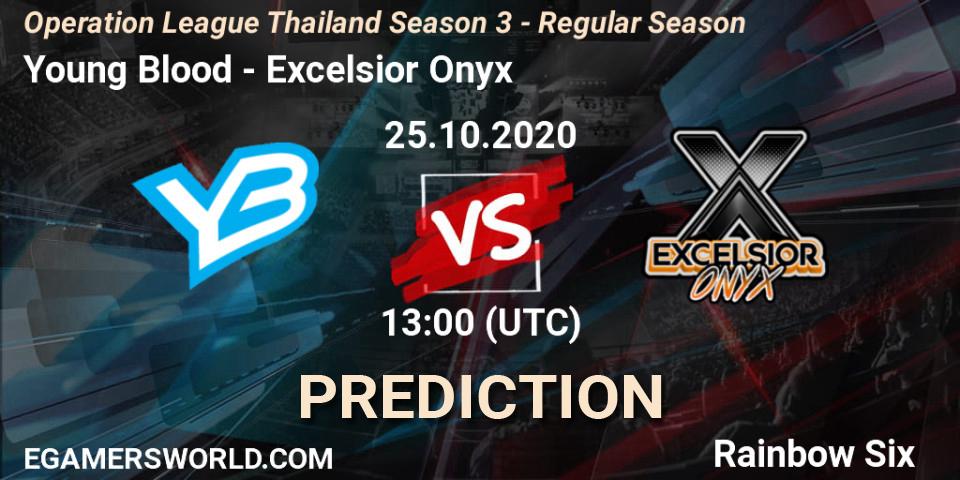 Pronóstico Young Blood - Excelsior Onyx. 25.10.2020 at 13:00, Rainbow Six, Operation League Thailand Season 3 - Regular Season