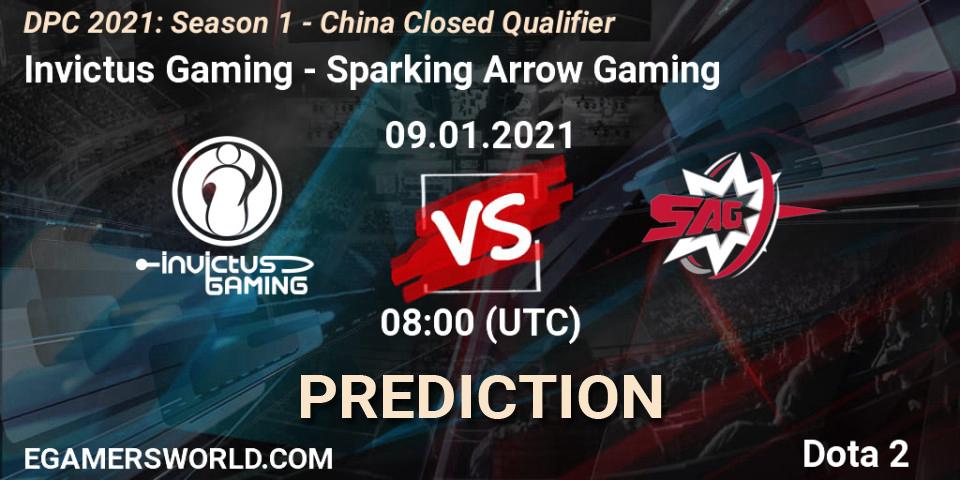 Pronóstico Invictus Gaming - Sparking Arrow Gaming. 09.01.2021 at 08:05, Dota 2, DPC 2021: Season 1 - China Closed Qualifier