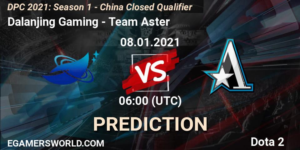 Pronóstico Dalanjing Gaming - Team Aster. 08.01.2021 at 05:30, Dota 2, DPC 2021: Season 1 - China Closed Qualifier