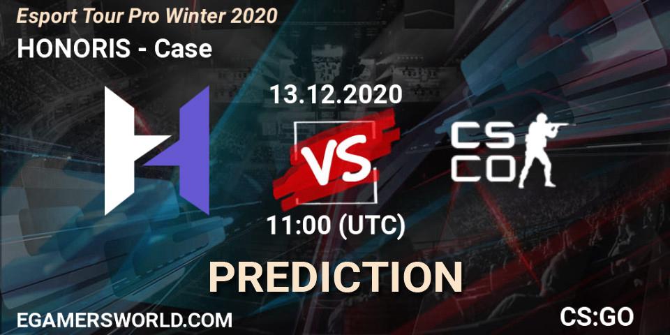 Pronóstico HONORIS - Case. 13.12.2020 at 11:00, Counter-Strike (CS2), Esport Tour Pro Winter 2020