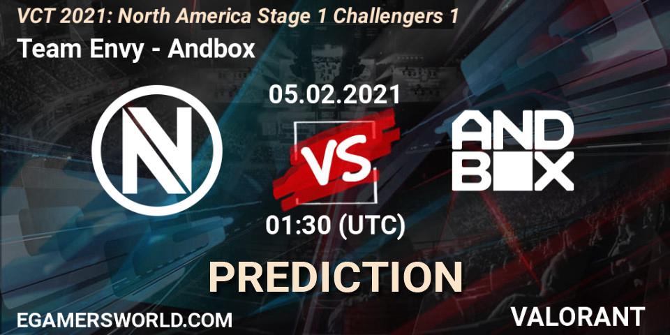 Pronóstico Team Envy - Andbox. 04.02.2021 at 23:00, VALORANT, VCT 2021: North America Stage 1 Challengers 1