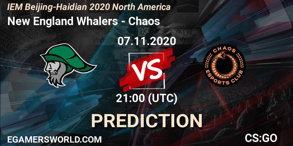 Pronóstico New England Whalers - Chaos. 07.11.2020 at 20:55, Counter-Strike (CS2), IEM Beijing-Haidian 2020 North America