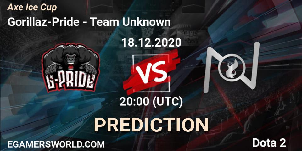 Pronóstico Gorillaz-Pride - Team Unknown. 18.12.2020 at 20:45, Dota 2, Axe Ice Cup