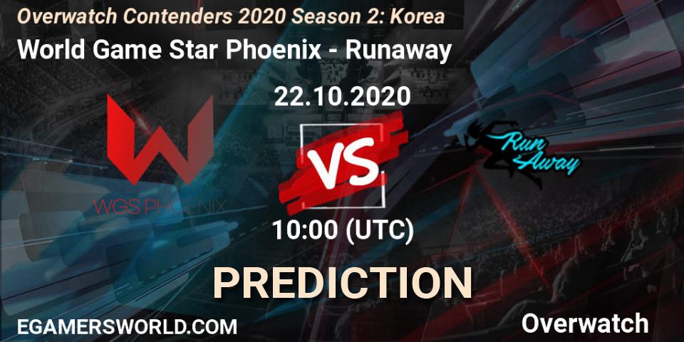 Pronóstico World Game Star Phoenix - Runaway. 22.10.20, Overwatch, Overwatch Contenders 2020 Season 2: Korea