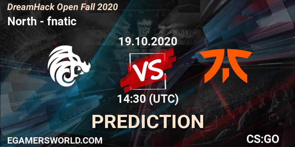 Pronóstico North - fnatic. 19.10.2020 at 14:10, Counter-Strike (CS2), DreamHack Open Fall 2020