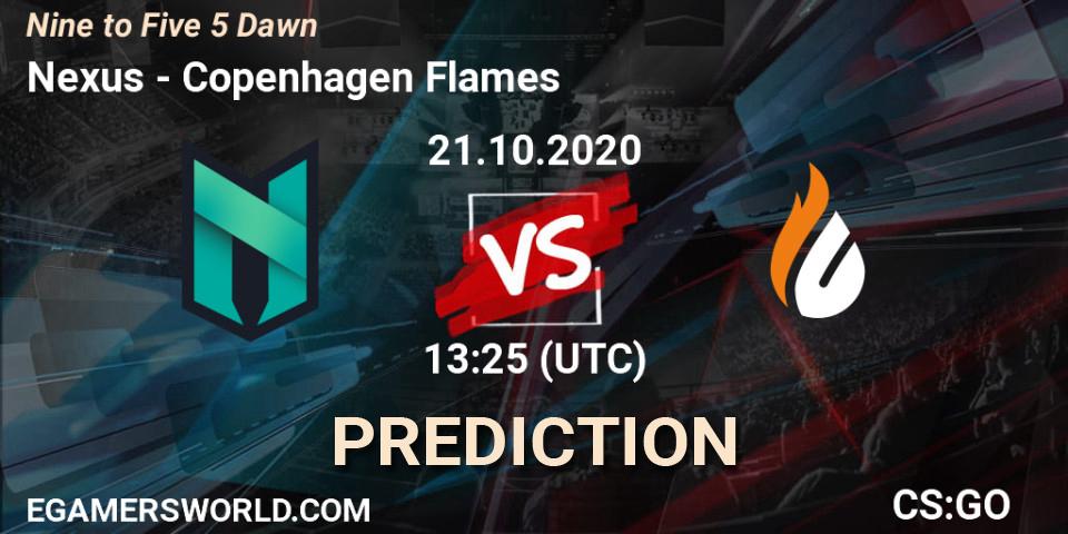 Pronóstico Nexus - Copenhagen Flames. 21.10.2020 at 13:25, Counter-Strike (CS2), Nine to Five 5 Dawn