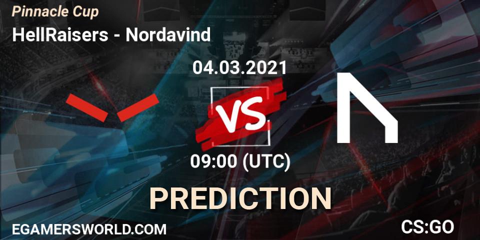 Pronóstico HellRaisers - Nordavind. 04.03.2021 at 09:00, Counter-Strike (CS2), Pinnacle Cup #1