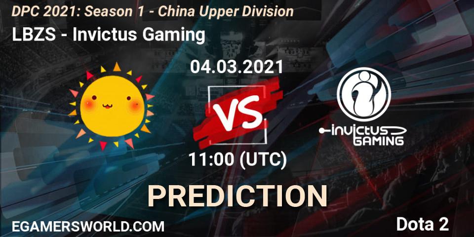 Pronóstico LBZS - Invictus Gaming. 04.03.2021 at 11:01, Dota 2, DPC 2021: Season 1 - China Upper Division