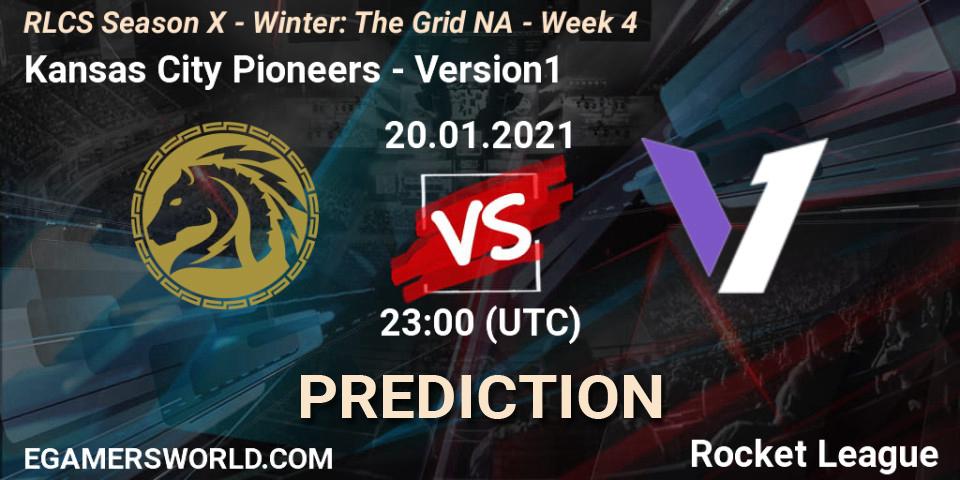 Pronóstico Kansas City Pioneers - Version1. 20.01.2021 at 23:00, Rocket League, RLCS Season X - Winter: The Grid NA - Week 4
