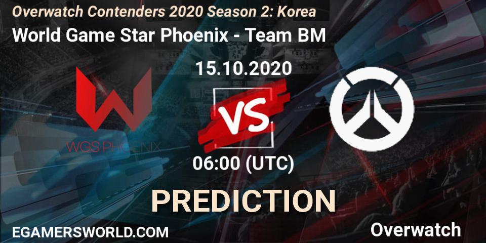 Pronóstico World Game Star Phoenix - Team BM. 16.10.20, Overwatch, Overwatch Contenders 2020 Season 2: Korea