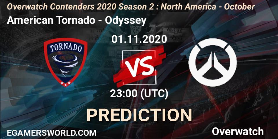 Pronóstico American Tornado - Odyssey. 01.11.2020 at 23:00, Overwatch, Overwatch Contenders 2020 Season 2: North America - October