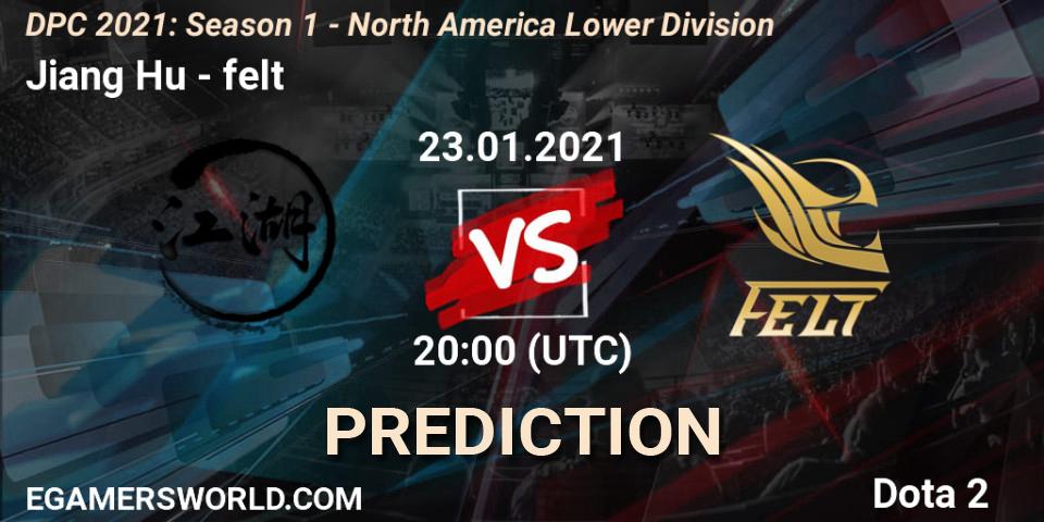 Pronóstico Jiang Hu - felt. 23.01.2021 at 20:40, Dota 2, DPC 2021: Season 1 - North America Lower Division