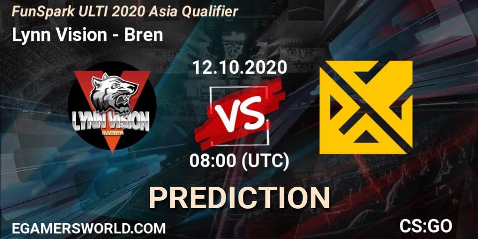 Pronóstico Lynn Vision - Bren. 12.10.2020 at 06:00, Counter-Strike (CS2), FunSpark ULTI 2020 Asia Qualifier