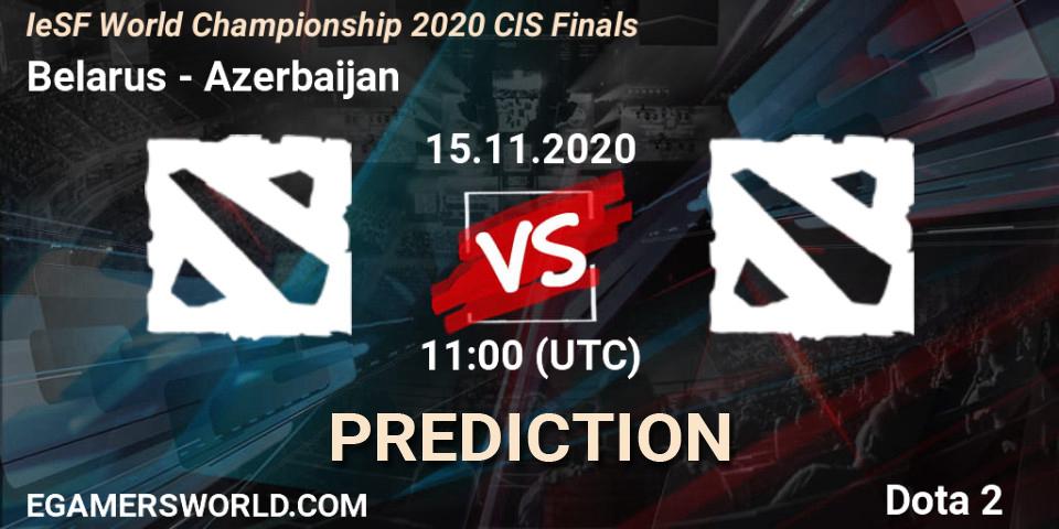 Pronóstico Belarus - Azerbaijan. 15.11.2020 at 10:44, Dota 2, IeSF World Championship 2020 CIS Finals