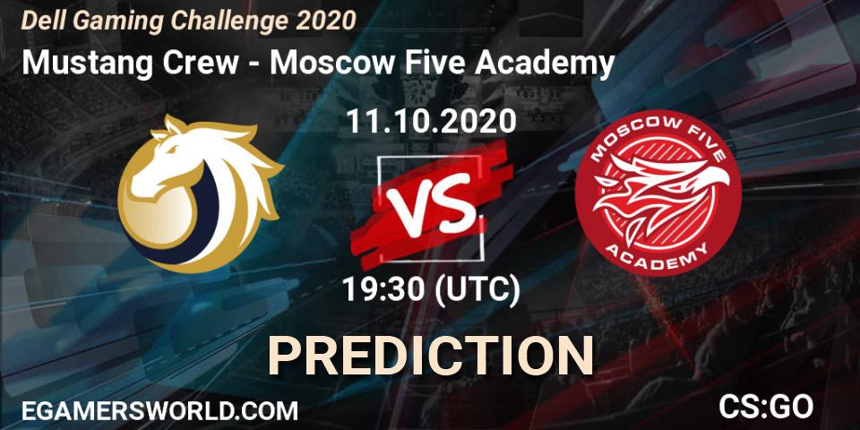 Pronóstico Mustang Crew - Moscow Five Academy. 11.10.20, CS2 (CS:GO), Dell Gaming Challenge 2020