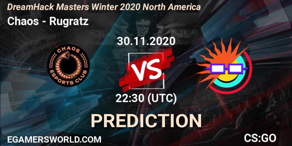 Pronóstico Chaos - Rugratz. 30.11.20, CS2 (CS:GO), DreamHack Masters Winter 2020 North America