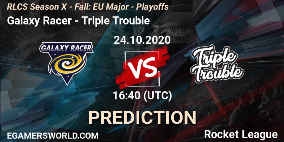 Pronóstico Galaxy Racer - Triple Trouble. 24.10.2020 at 16:30, Rocket League, RLCS Season X - Fall: EU Major - Playoffs