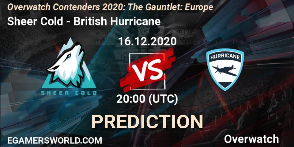 Pronóstico Sheer Cold - British Hurricane. 16.12.2020 at 20:00, Overwatch, Overwatch Contenders 2020: The Gauntlet: Europe