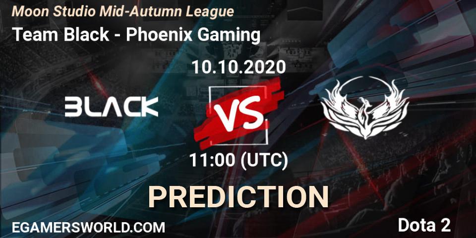 Pronóstico Team Black - Phoenix Gaming. 10.10.20, Dota 2, Moon Studio Mid-Autumn League