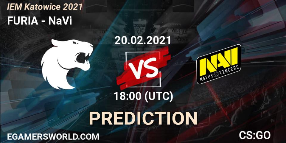 Pronóstico FURIA - NaVi. 20.02.2021 at 18:25, Counter-Strike (CS2), IEM Katowice 2021