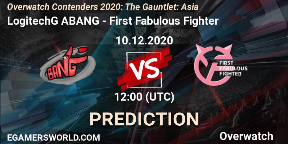 Pronóstico LogitechG ABANG - First Fabulous Fighter. 10.12.2020 at 11:30, Overwatch, Overwatch Contenders 2020: The Gauntlet: Asia