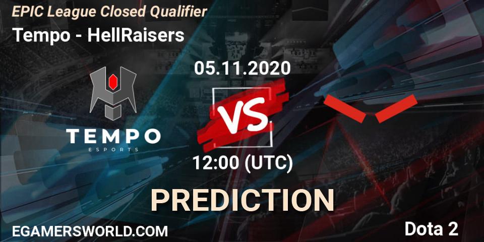 Pronóstico Tempo - HellRaisers. 05.11.2020 at 11:18, Dota 2, EPIC League Closed Qualifier