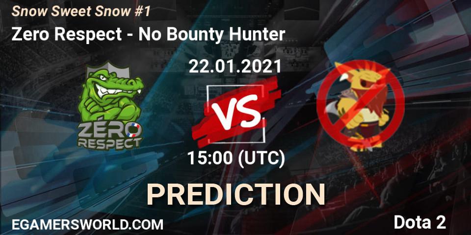 Pronóstico Zero Respect - No Bounty Hunter. 22.01.2021 at 15:06, Dota 2, Snow Sweet Snow #1