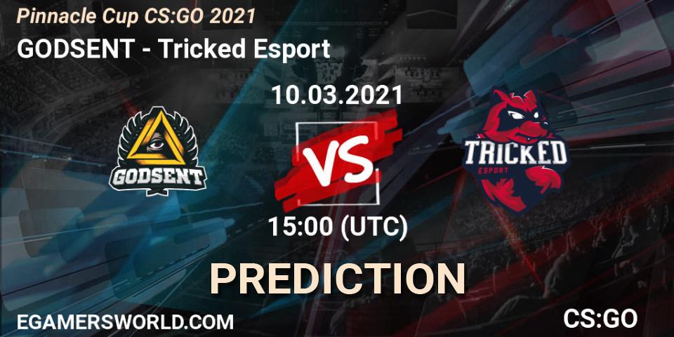 Pronóstico GODSENT - Tricked Esport. 10.03.2021 at 15:00, Counter-Strike (CS2), Pinnacle Cup #1