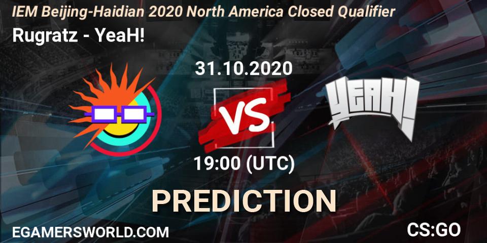 Pronóstico Rugratz - YeaH!. 31.10.20, CS2 (CS:GO), IEM Beijing-Haidian 2020 North America Closed Qualifier