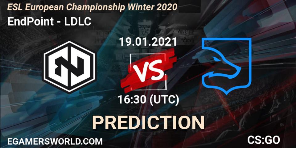 Pronóstico EndPoint - LDLC. 19.01.21, CS2 (CS:GO), ESL European Championship Winter 2020