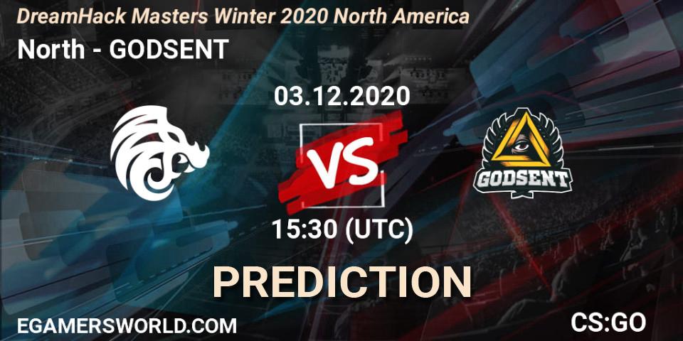 Pronóstico North - GODSENT. 03.12.20, CS2 (CS:GO), DreamHack Masters Winter 2020 Europe