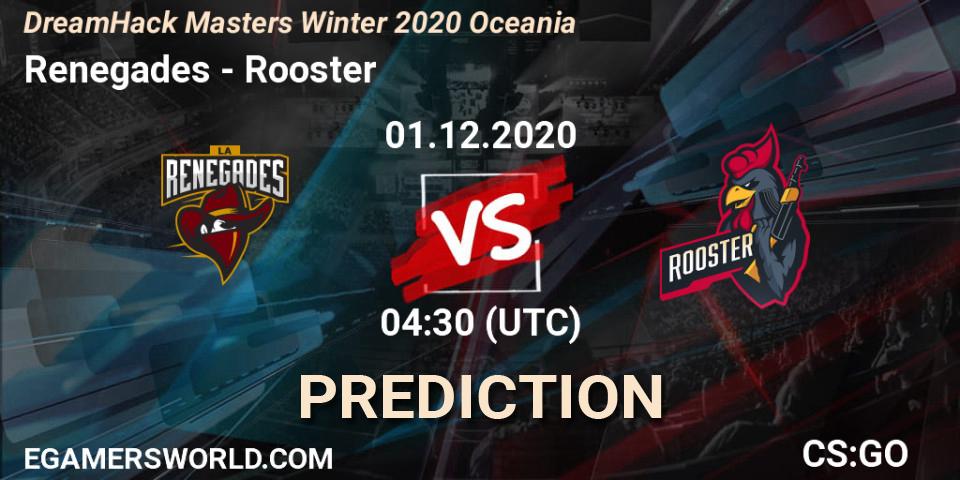 Pronóstico Renegades - Rooster. 01.12.2020 at 04:30, Counter-Strike (CS2), DreamHack Masters Winter 2020 Oceania