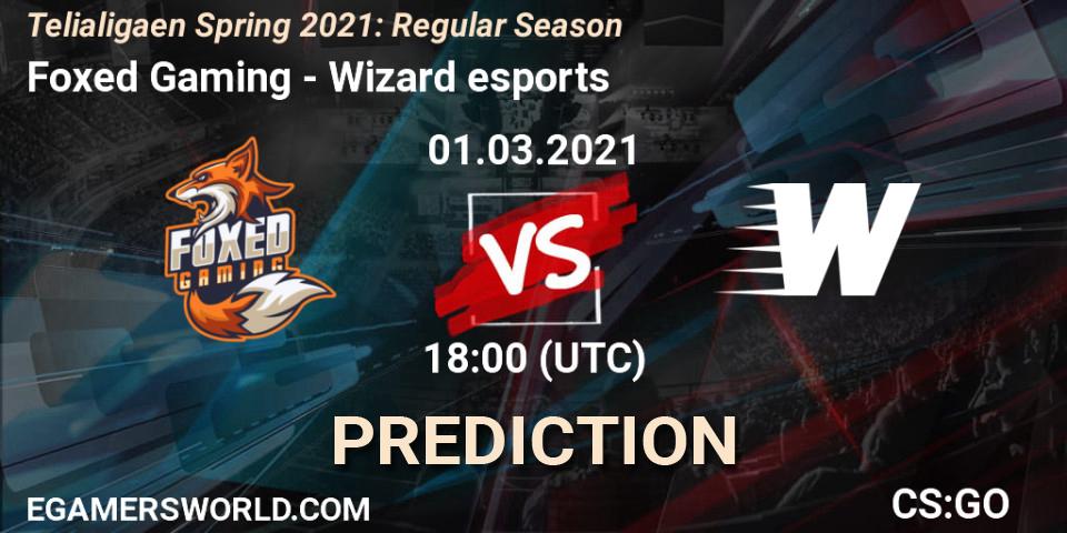Pronóstico Foxed Gaming - Wizard esports. 01.03.2021 at 18:00, Counter-Strike (CS2), Telialigaen Spring 2021: Regular Season