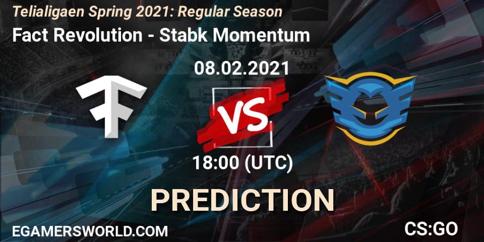 Pronóstico Fact Revolution - Stabæk Momentum. 08.02.2021 at 18:00, Counter-Strike (CS2), Telialigaen Spring 2021: Regular Season