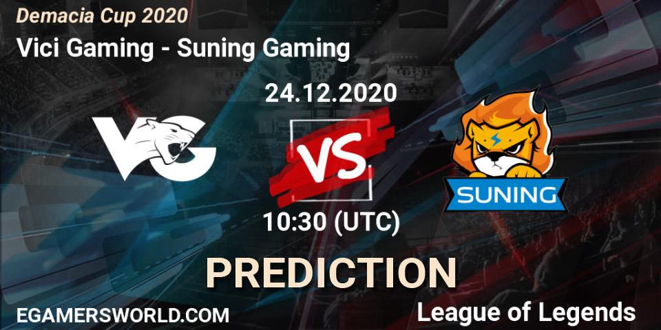 Pronóstico Vici Gaming - Suning Gaming. 24.12.2020 at 10:30, LoL, Demacia Cup 2020