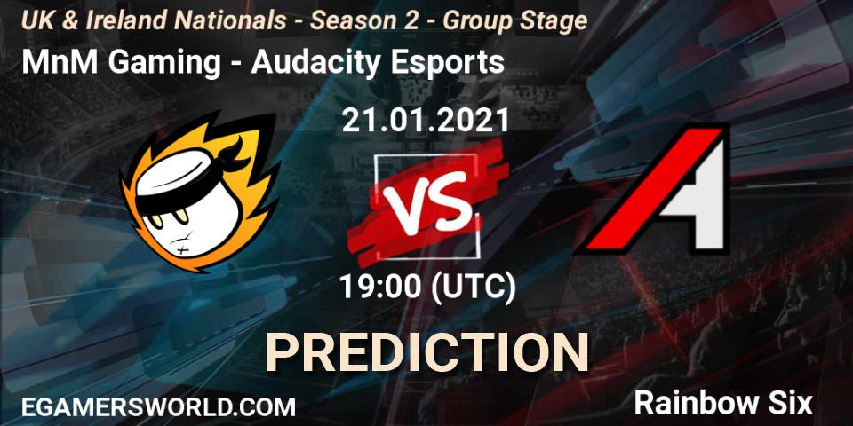 Pronóstico MnM Gaming - Audacity Esports. 21.01.2021 at 19:00, Rainbow Six, UK & Ireland Nationals - Season 2 - Group Stage