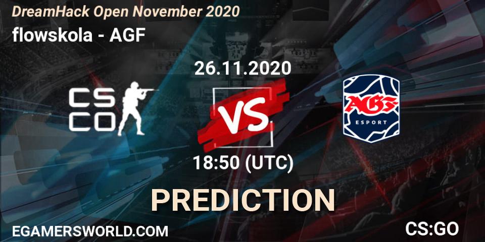 Pronóstico flowskola - AGF. 26.11.2020 at 18:50, Counter-Strike (CS2), DreamHack Open November 2020
