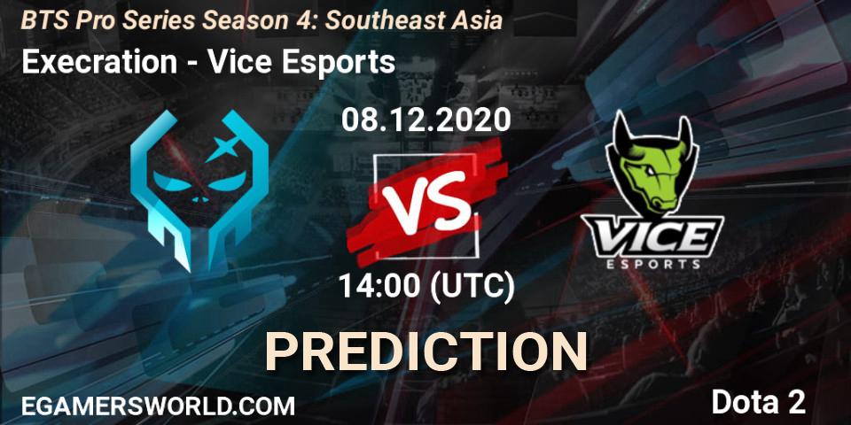 Pronóstico Execration - Vice Esports. 08.12.2020 at 14:40, Dota 2, BTS Pro Series Season 4: Southeast Asia