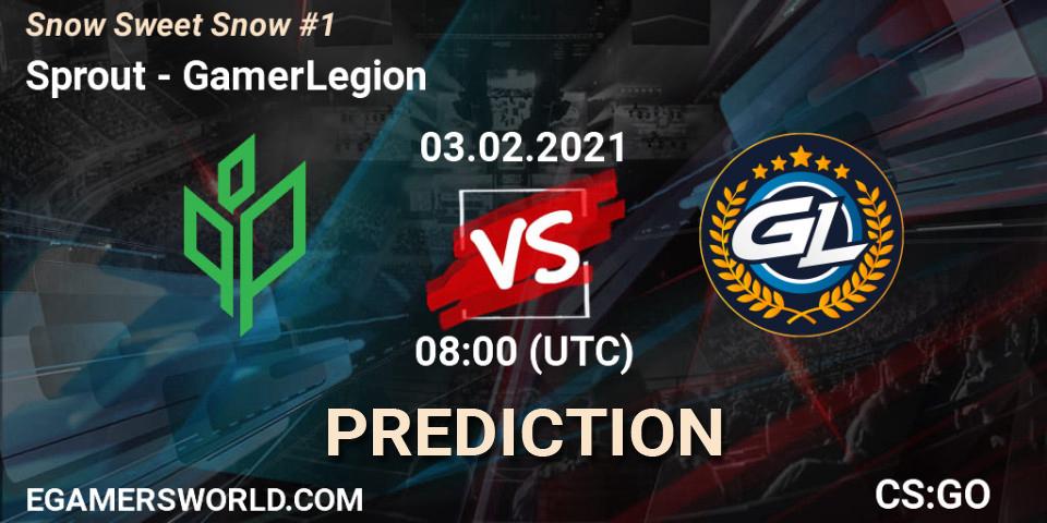 Pronóstico Sprout - GamerLegion. 03.02.2021 at 08:00, Counter-Strike (CS2), Snow Sweet Snow #1