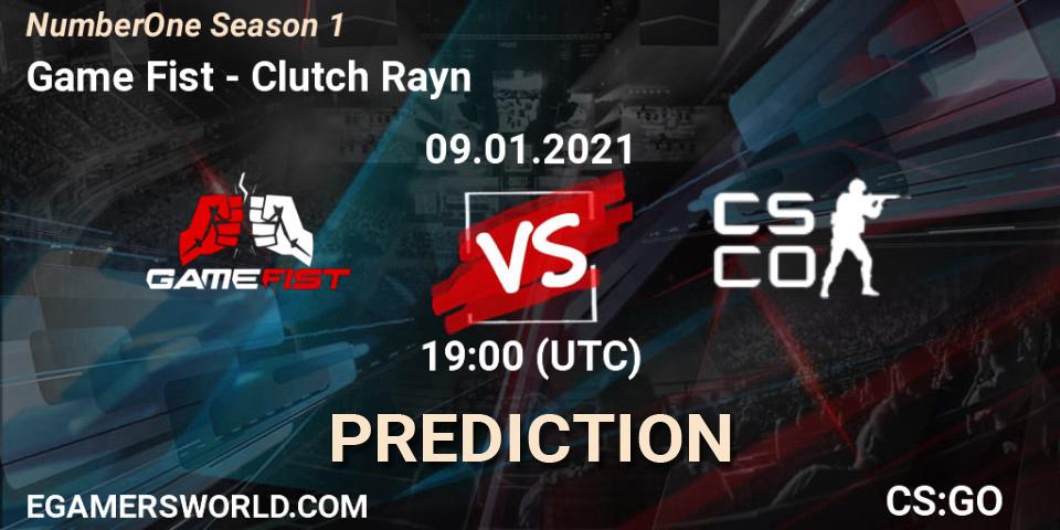Pronóstico Game Fist - Clutch Rayn. 09.01.2021 at 19:00, Counter-Strike (CS2), NumberOne Season 1