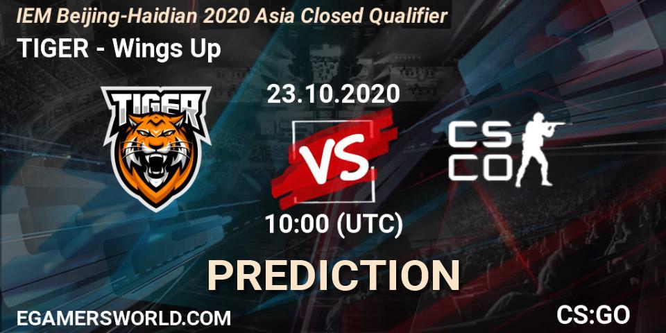 Pronóstico TIGER - Wings Up. 23.10.2020 at 10:00, Counter-Strike (CS2), IEM Beijing-Haidian 2020 Asia Closed Qualifier