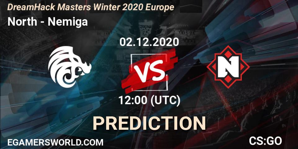 Pronóstico North - Nemiga. 02.12.20, CS2 (CS:GO), DreamHack Masters Winter 2020 Europe