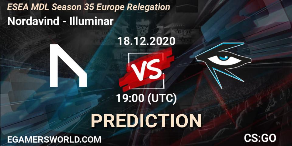 Pronóstico Nordavind - Illuminar. 18.12.2020 at 19:00, Counter-Strike (CS2), ESEA MDL Season 35 Europe Relegation